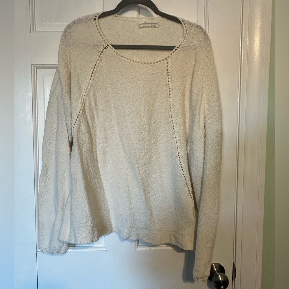 Anthropologie Cream Sweater